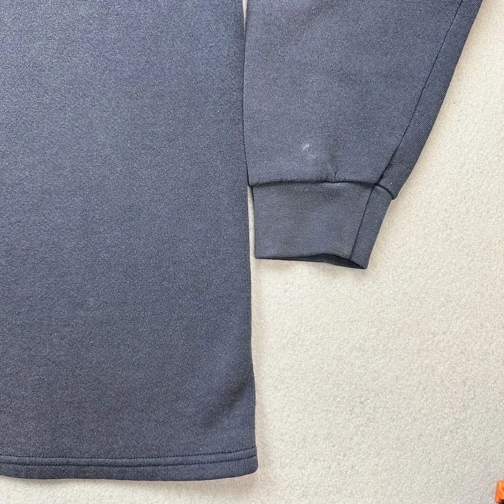 Vintage Lee Heavyweight Sweater Mens 2XL Blue 1/4 Zip Pullover Microsoft
